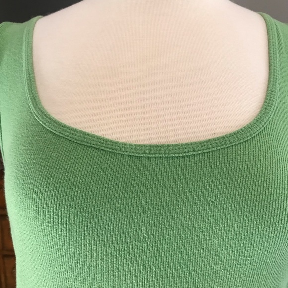 Green Ribbed Tank - Picture 2 of 4